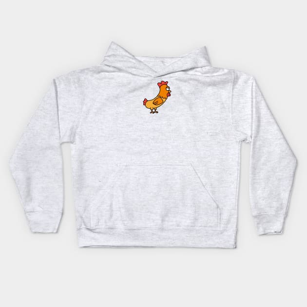 Cheese puff chicken Kids Hoodie by Stugg15